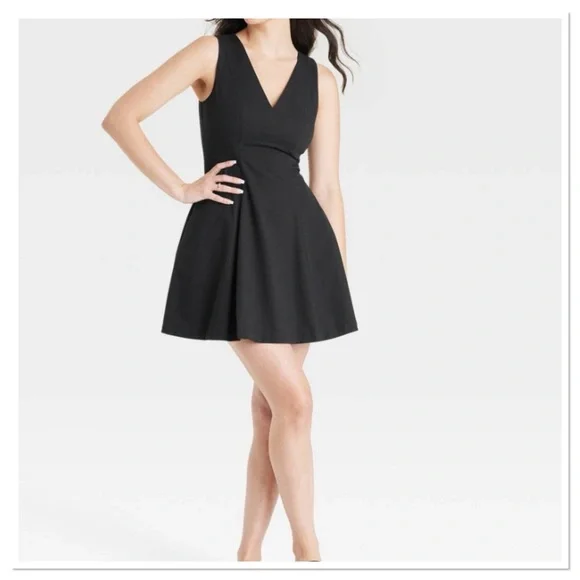 Women’s Fit & Flare Mini Dress a new day Black - Picture 1 of 4